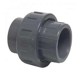 PVC-U Verschraubung 75mm X 2 1/2 Zoll IG 1 Klebemuffe 1 IG, DIN 8063/DIN2999, PN10