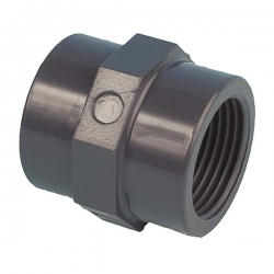 PVC-U Gewindemuffe 32 X 1 Zoll DIN 8063 / DIN 2999, PN10