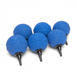 Kobre®Tec Ausströmerkugel Set à 6 Stk. 4mm & 9mm Anschluss, Durchmesser 50mm