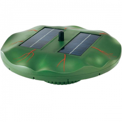 Schwimmende Solarteichpumpe Waterlily mit 4 Sprinkleraufsätze
