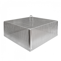 Bodenablauf Abdeckung aus Alu mit Lochgrösse 5 x 5 mm