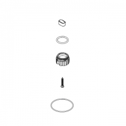 Dichtung für Quarzglas 7 / 9 / 11 W inkl. Klemmschrauben Set