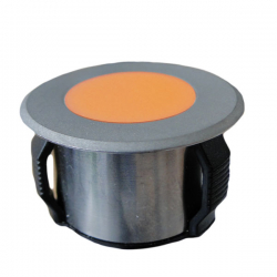 schegoLUX-base Einbaustrahler amber 3 x LED 0,2 Watt, Durchmesser 34mm