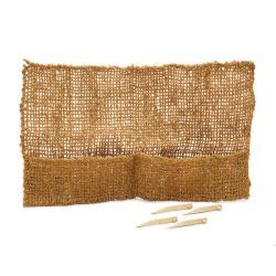Böschungstasche Kokos  100 x 80 cm 2 Beutel + 4 Hacken