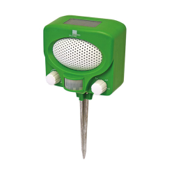 CatStop Tier-Vertreiber mit Ultraschall / Solar Vertreiberfläche 100m2, 120° Winkel