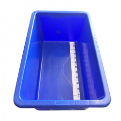 Koi Wanne 80cm rechteckig aus Kunststoff Innenmass mit Massband 65cm