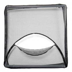 Fischgehege Abdeckung 115 x 115cm, schwarz Maschenweite 7mm, inkl. Reissverschluss