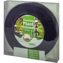 Pflanzeninsel unbepflanzt rund 35cm /  Schwarz Koppelbar