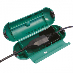 Kabelbox, Universalschutz für Steckverbindungen IP44, Farbe grün